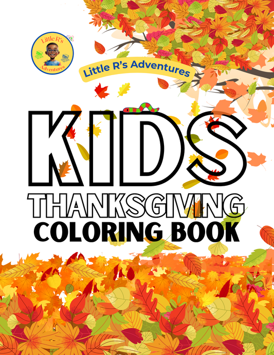 Kids Thanksgiving Printable Coloring and Activity Book