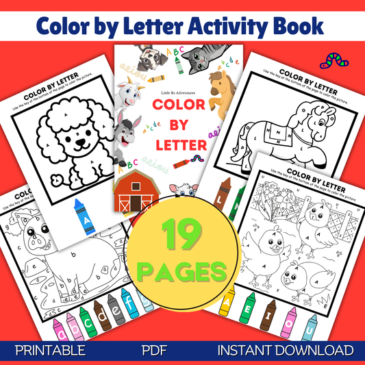 Color by Letter Activity Book
