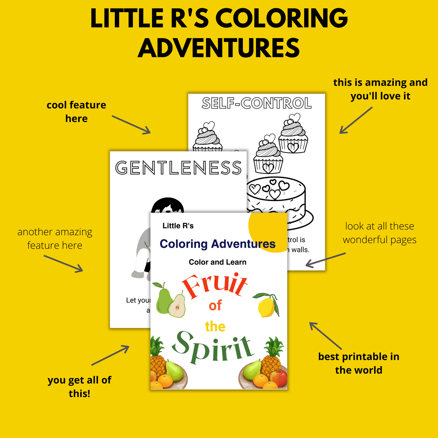 Fruit of the Spirit Coloring Printable Book