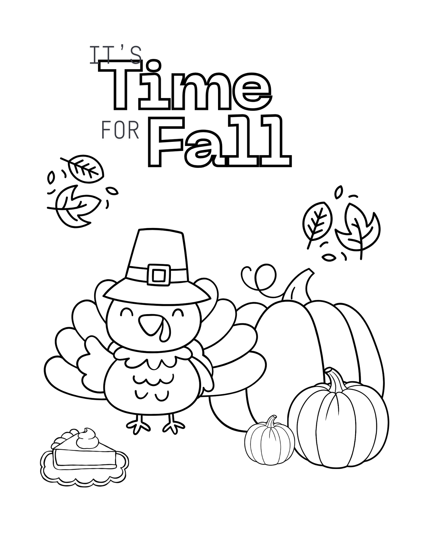 Kids Thanksgiving Printable Coloring and Activity Book