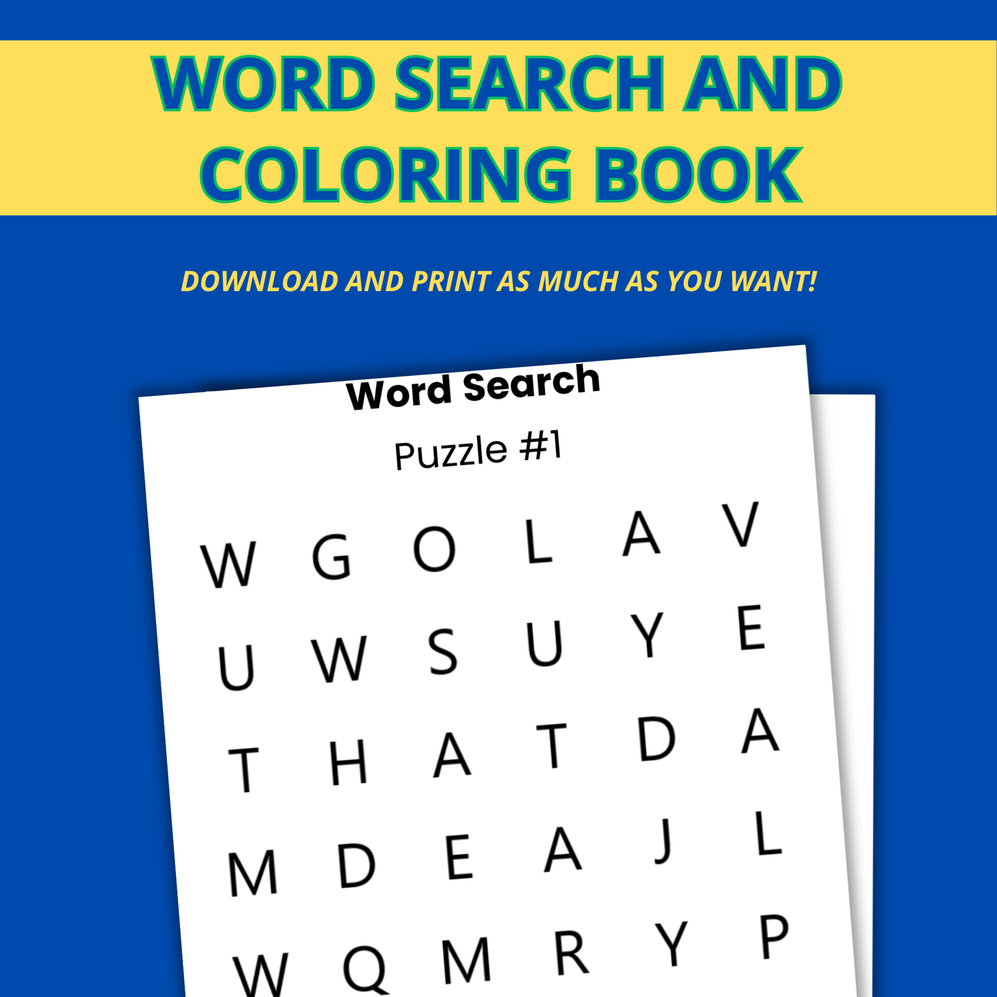 Sight Word Search and Coloring Printable Book - Little Rs Adventures