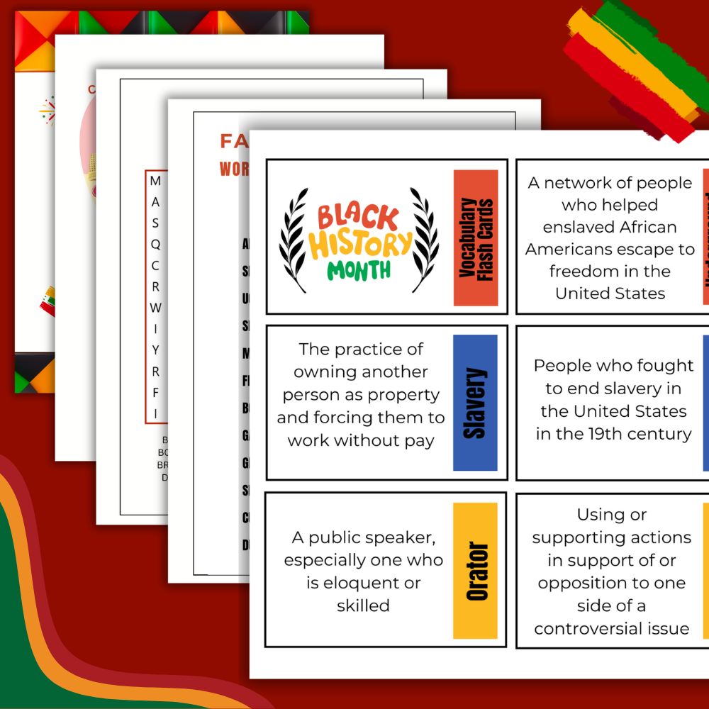 Black History Coloring and Activity Book| Little Rs Adventures