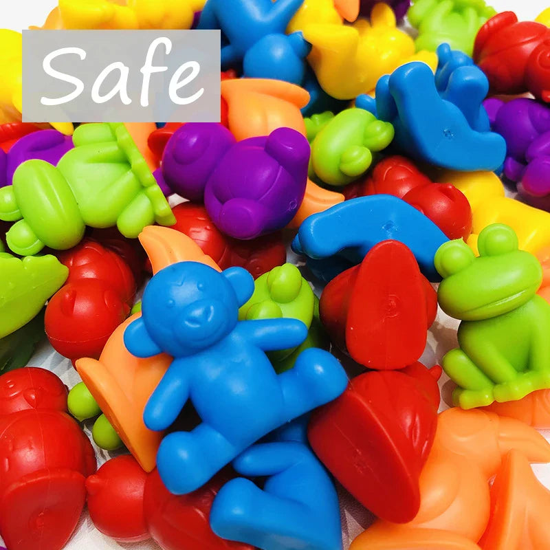 Colorful Montessori Rainbow Bears | Little Rs Adventures