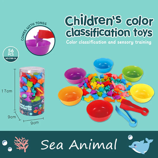 Colorful Montessori Rainbow Bears | Little Rs Adventures