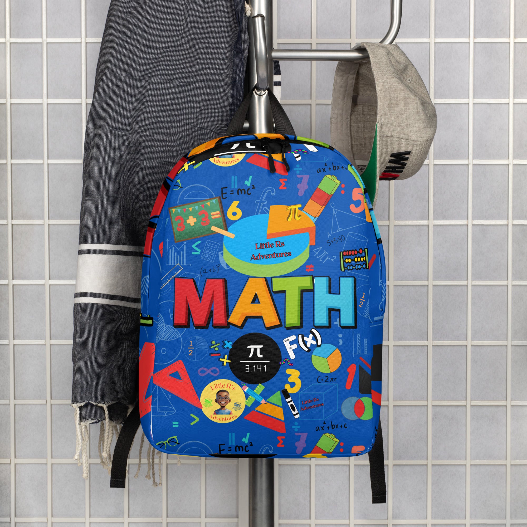Spacious Blue Math Backpack – Durable & Fun – Little Rs Adventures