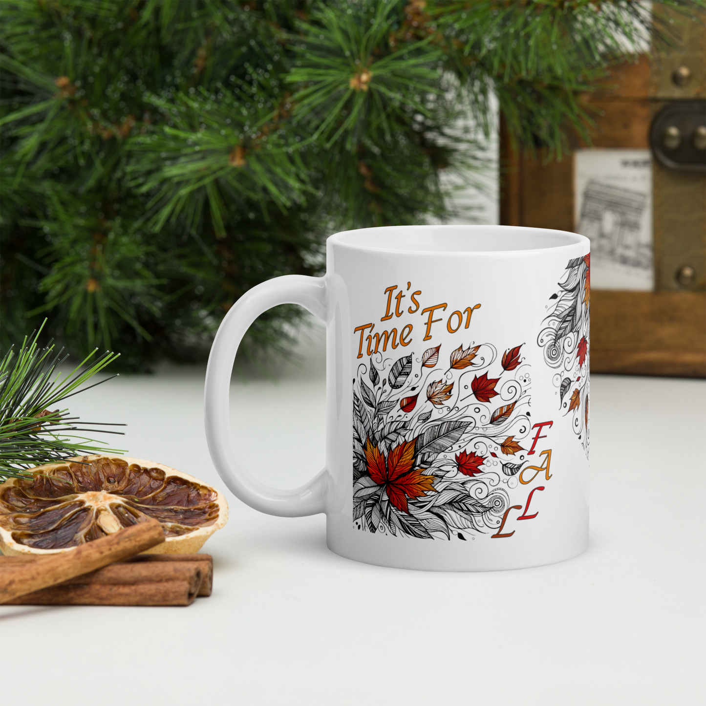 It’s Time for Fall Mug | Cozy Autumn Ceramic Coffee Cup Mug
